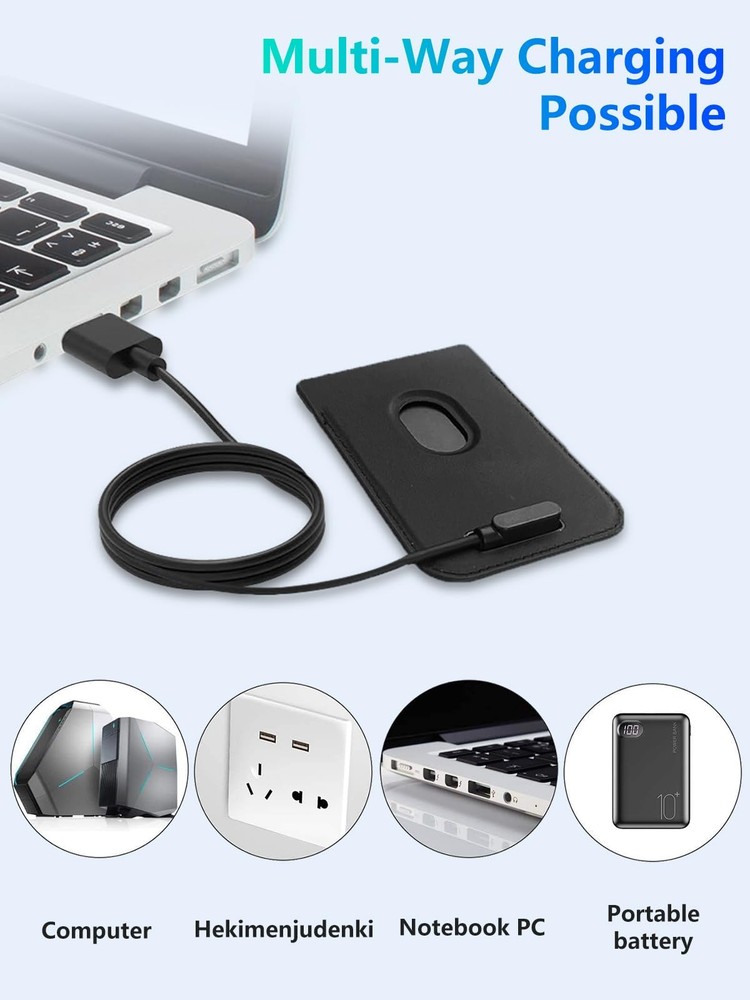 YANMONGI [2-Pack] Charger Cable Compatible with PLAUD 2-Pack USB Cable, Black