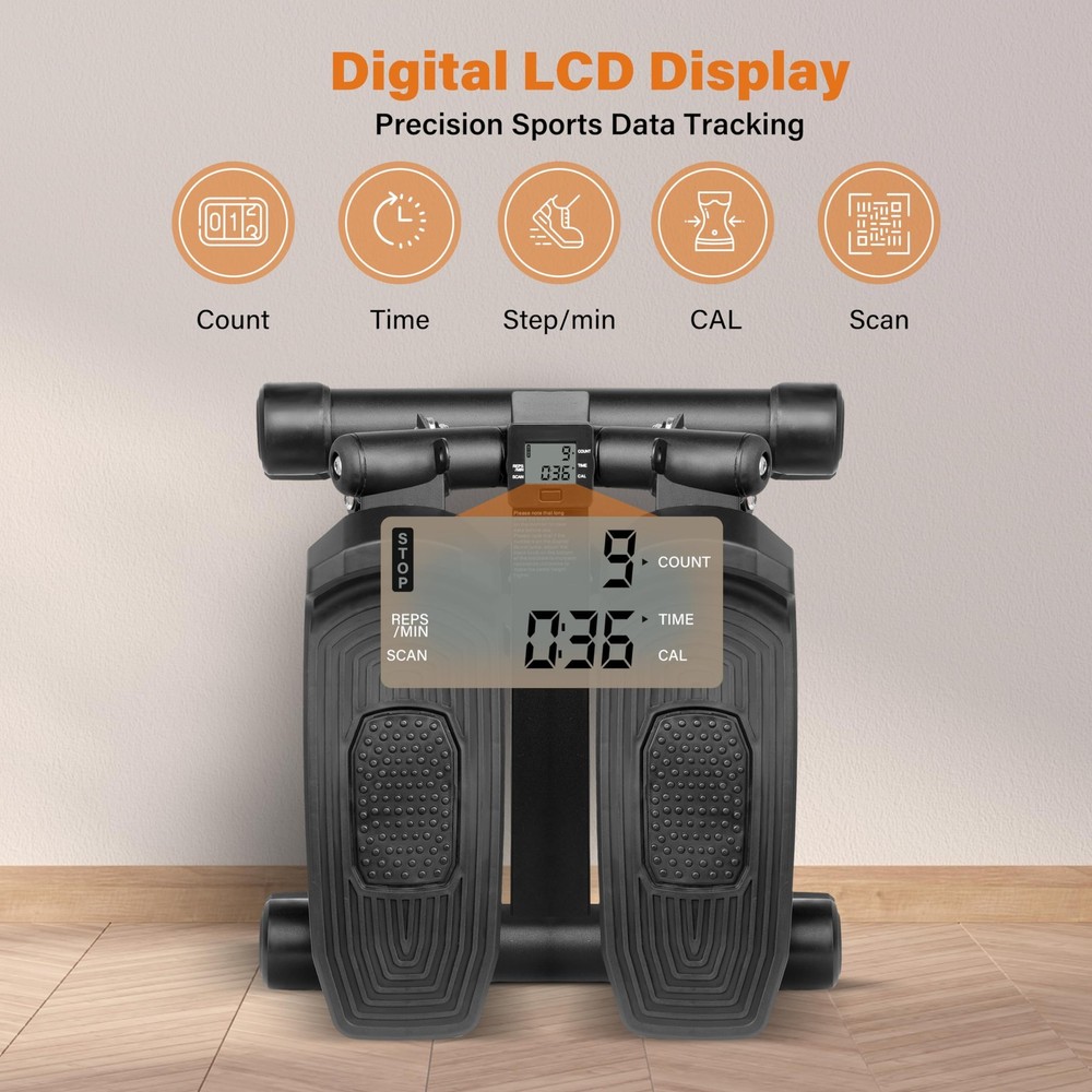 Multi-Function Adjustable Stepper - Leg Training, Endurance, and Rehabilitati...