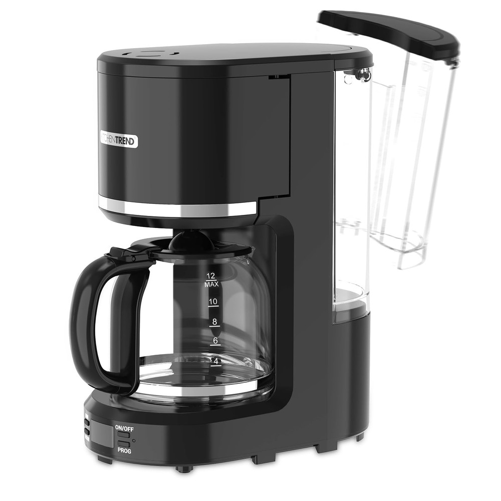 KITCHENTREND 10-Cup Programmable Coffee Maker Permanent Filter Removable W