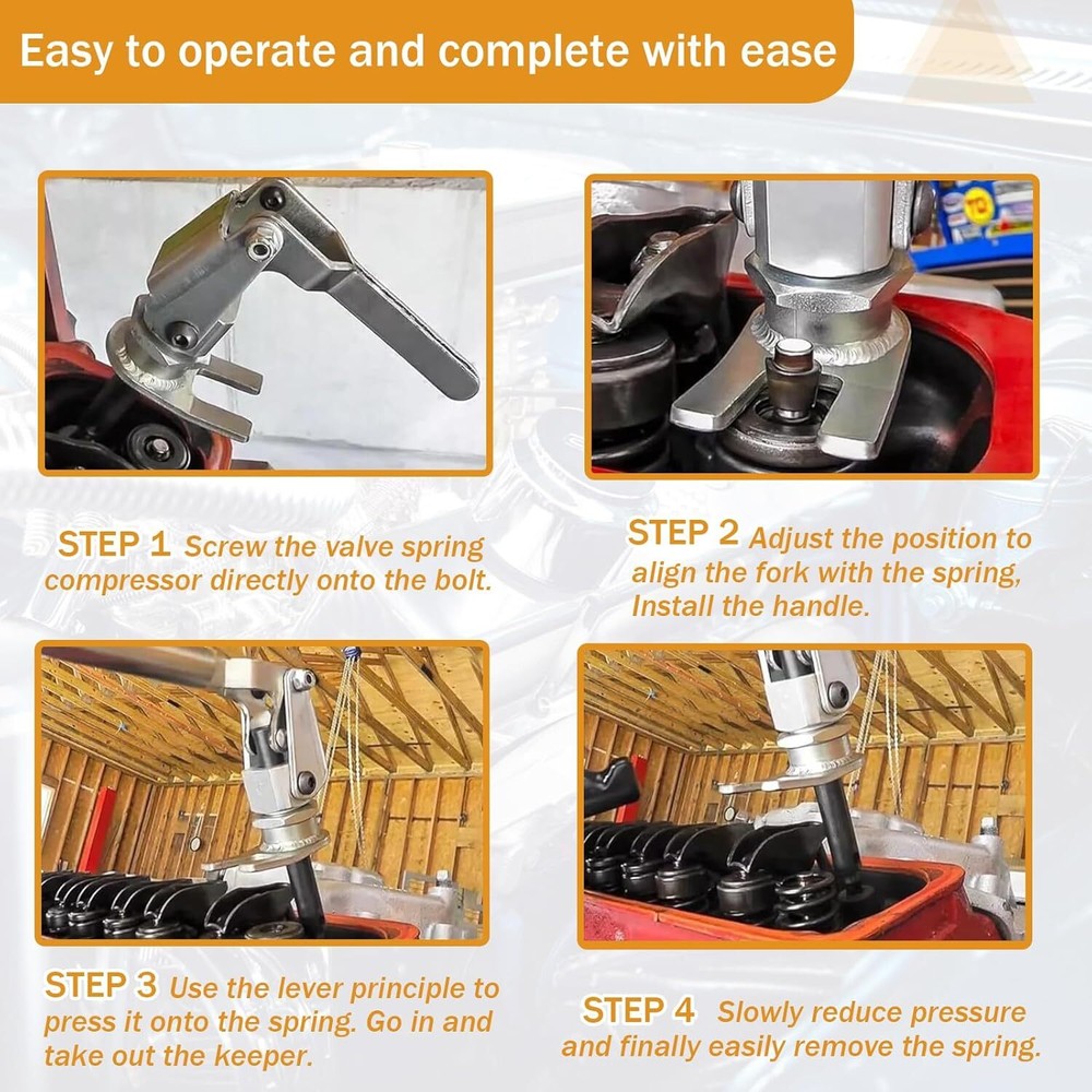 66784 Stud Mount Valve Spring Compressor Tool For all 3/8" & 7/16" Rocker Studs