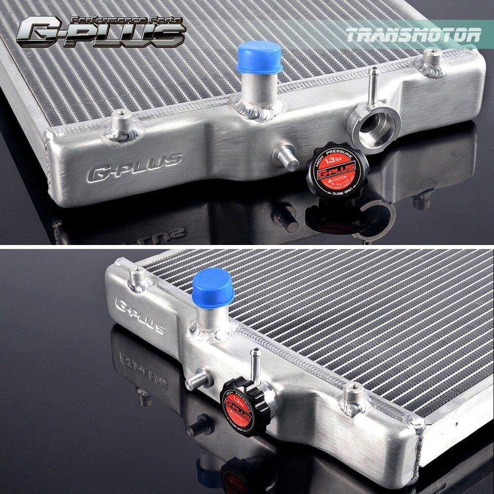 2-Row Aluminum Radiator SilverFit For 92-00 CIVIC EJ/EK/DEL SOL EG/INTEGRA DB DC