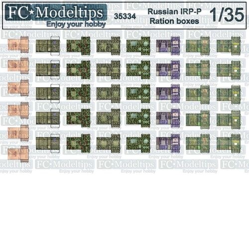 FC Model Trend 1/35 Modern Russian Ration Boxes IRP-P