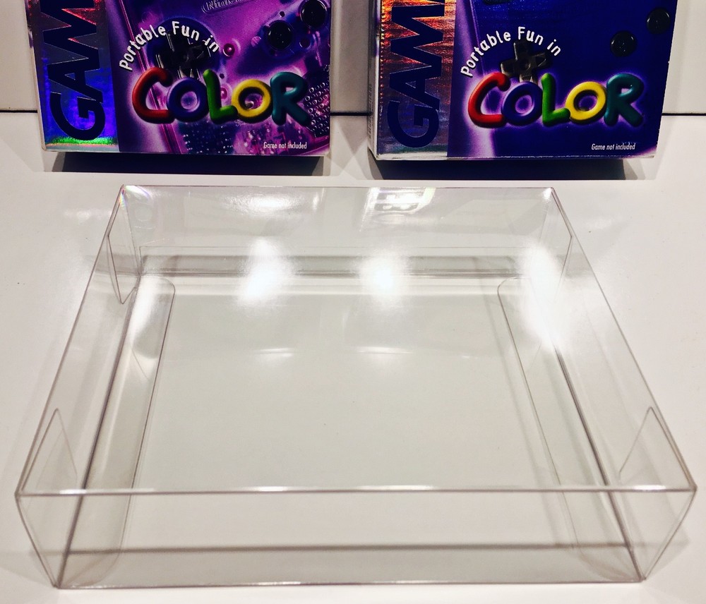 1 Box Protector For Game Boy Color Console Boxes NTSC SIZE!  Clear Case Nintendo