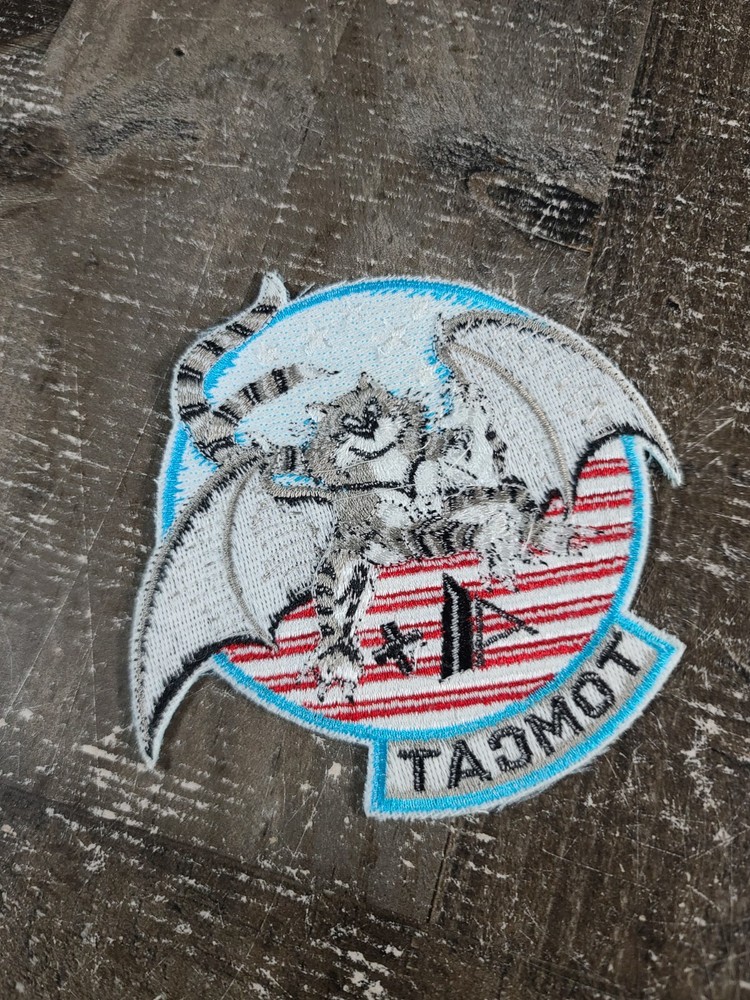 USN Tomcat Navy Flash / Patch (inv B645) Military Patch Memorabilia
