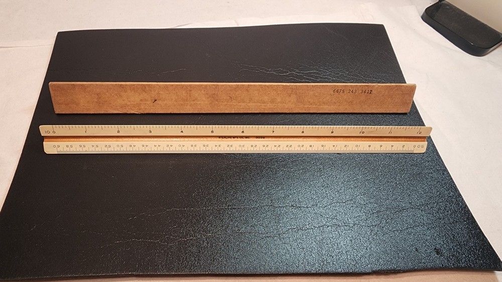 Vintage Sterling Mfg Co 503M 12" Triangular Drafting Ruler & Case