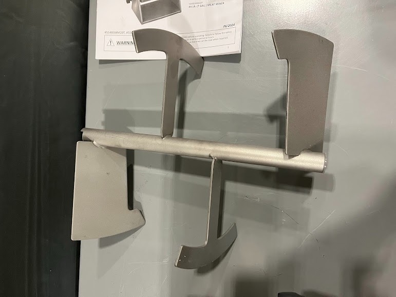 Backyard Pro 44 lb. Manual Tilting Meat Mixer with Removable Paddles