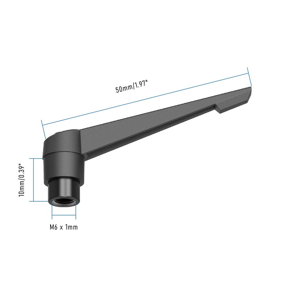 Adjustable Clamping Lever Handles M6 Female Thread Knobs Rotating Push Button