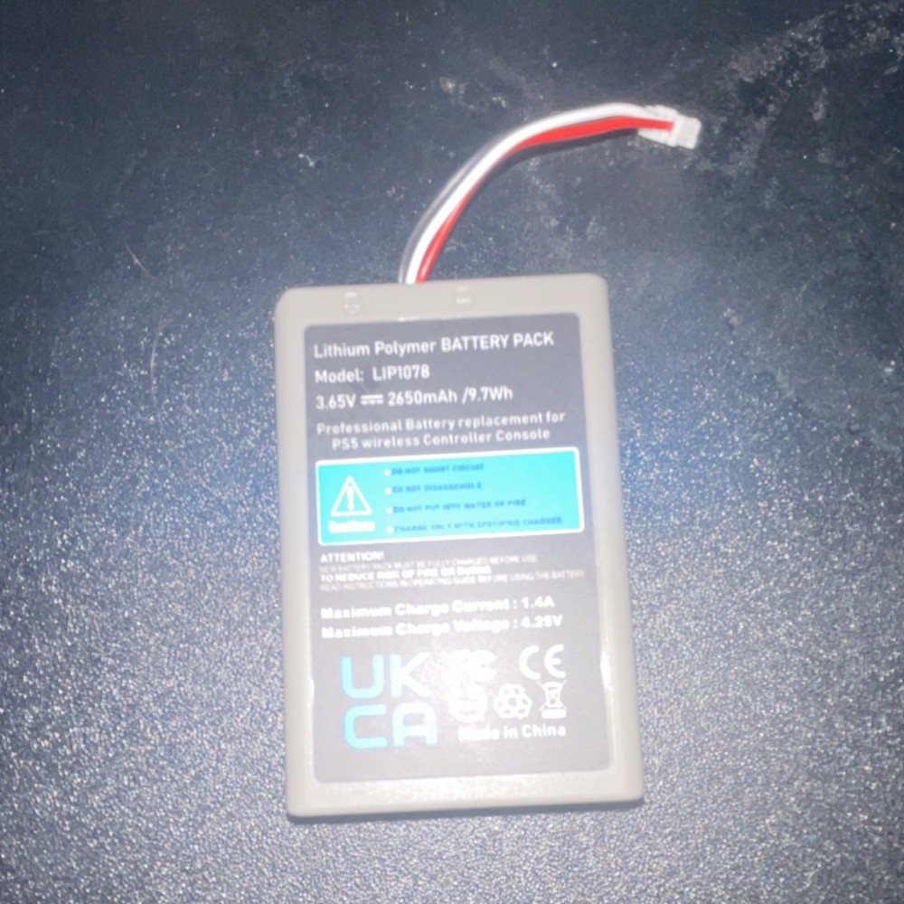 Internal Battery Pack Replacement LIP1078 for PS5 Wireless Controller 2650mAh
