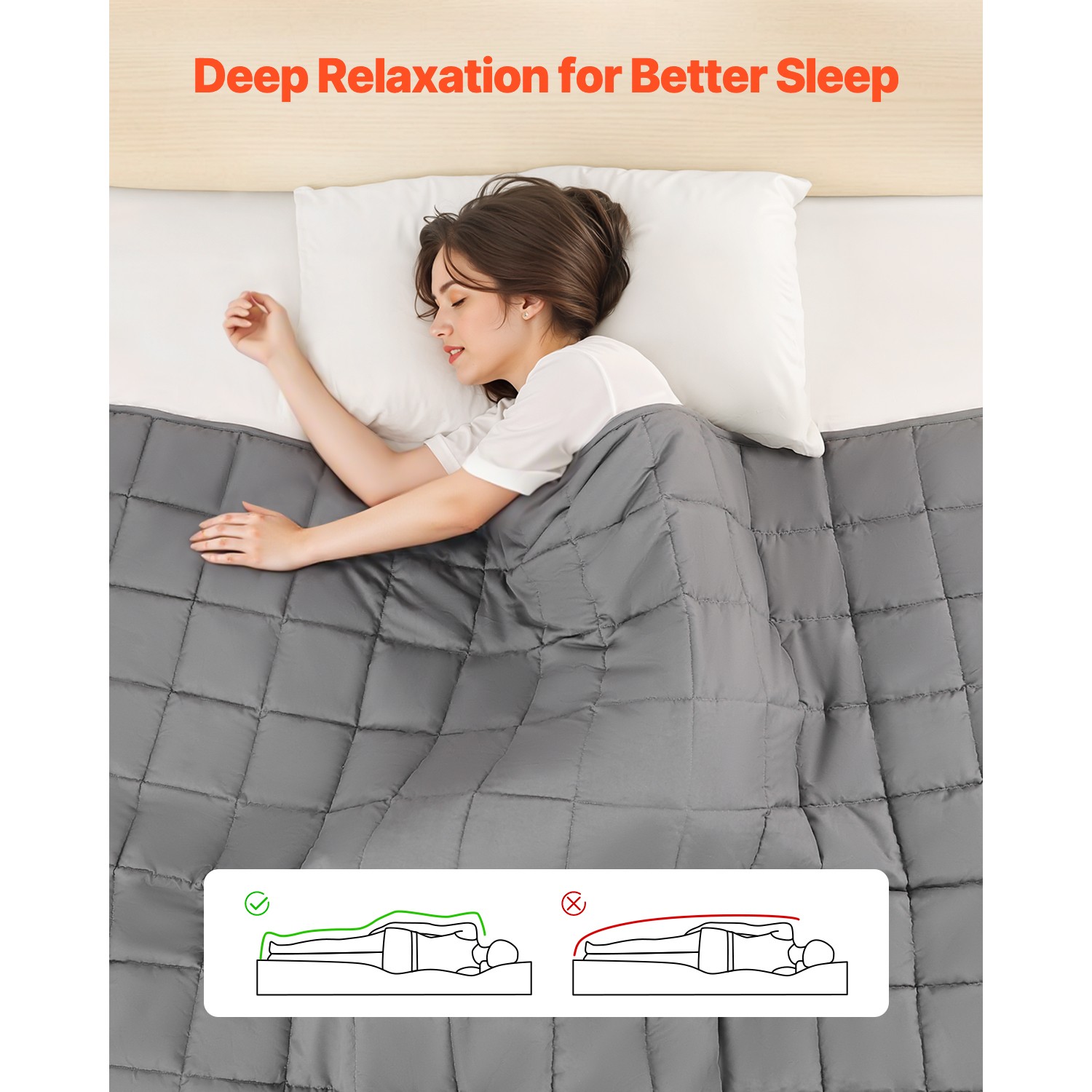 Weighted Blanket 25lb 60 x 80" Queen Size Cooling Breathable Heavy Blanket