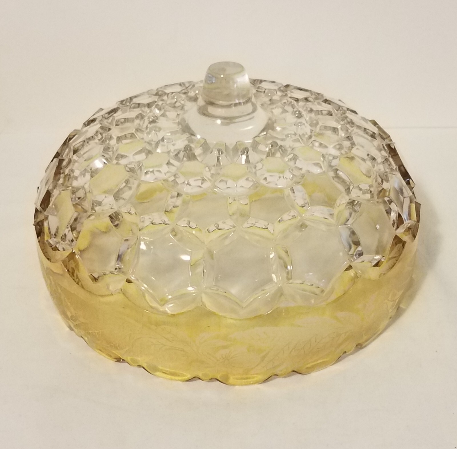 Bride's Basket glass bowl with elaborate silverplate holder
