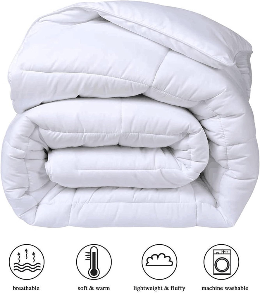 King Size Cooling Comforter - down Alternative Duvet Insert with Anti-Clump Tech