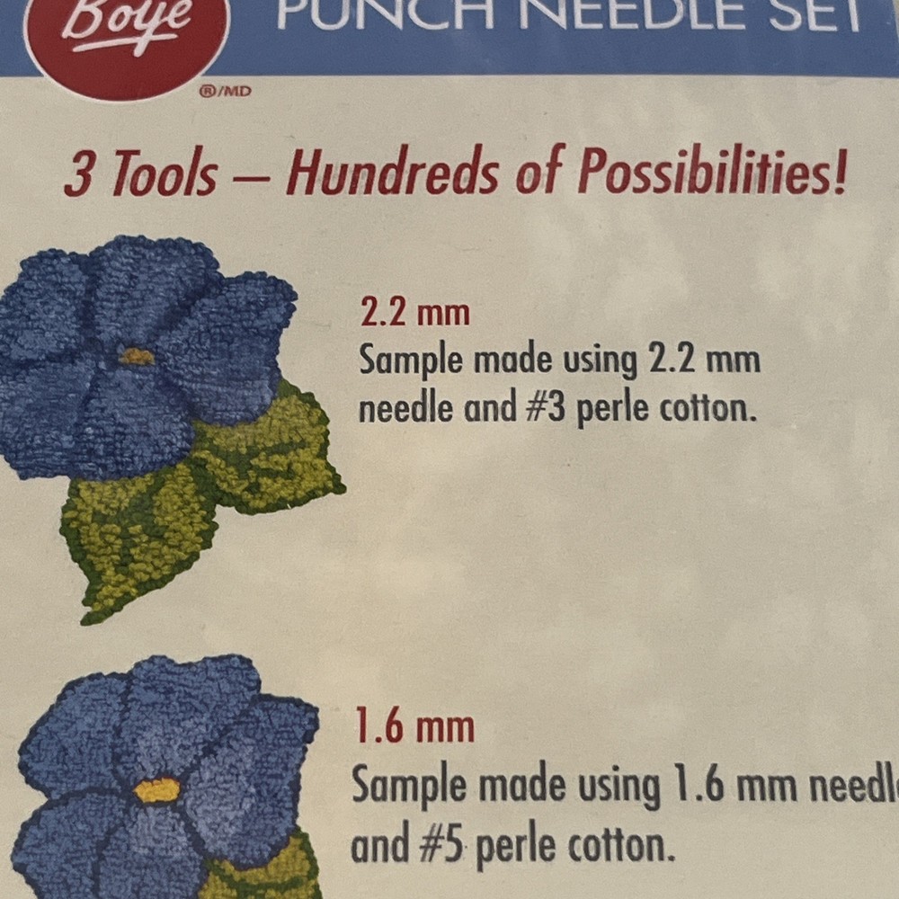 Boye Punch Fun 3 Size Punch Needle Set 7495A