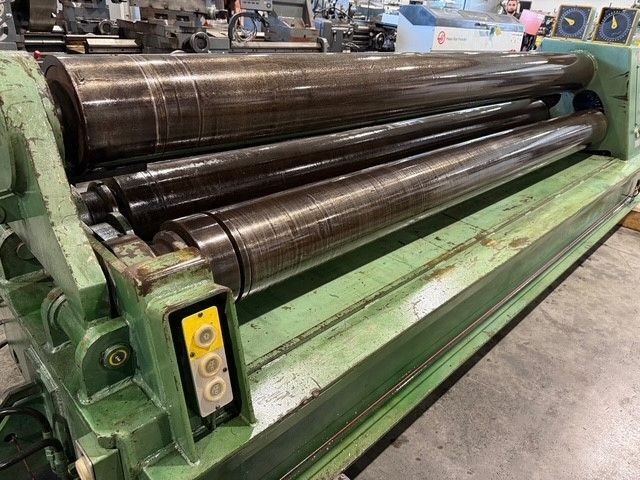 ROUNDO PS-255 10’ x ½” 3 Roll Plate Bending Roll 1988’ #7675