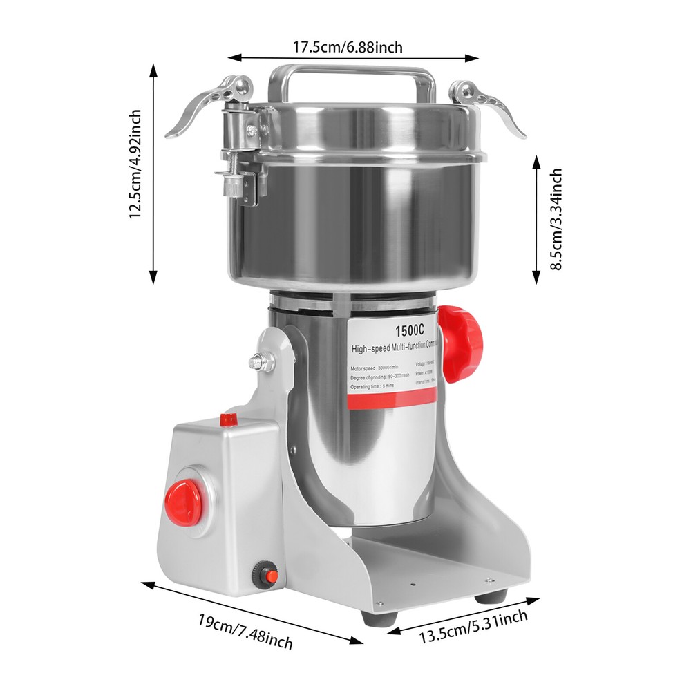 4100W Electric Graining Grinder High Speed Multi-function Cereal Grain Mills