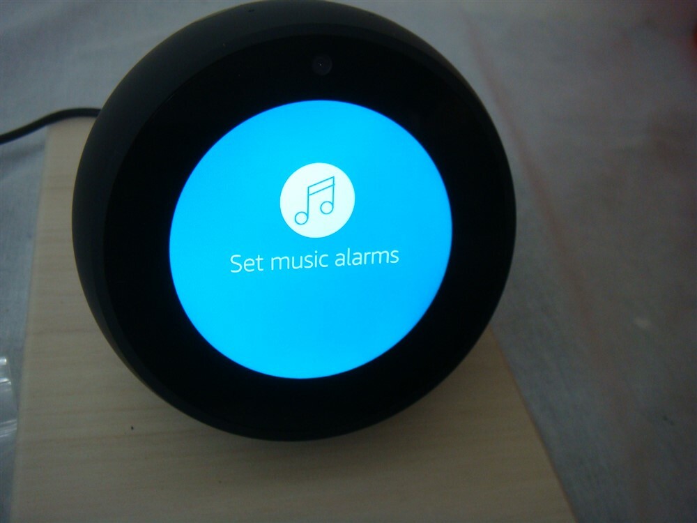 AMAZON ECHO SPOT SMART SPEAKER BLACK DEMO UNIT - READ!