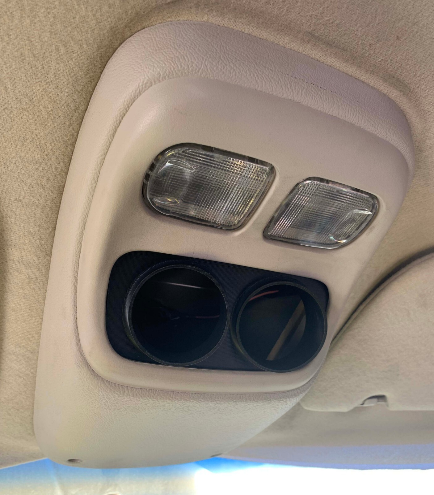 Ram 94-97 Map Light Double Gauge Pod Angled