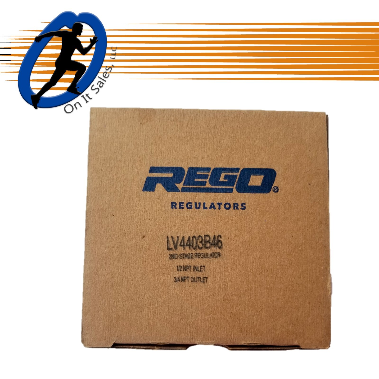 Rego Regulator LV4403B46 Low Pressure 2nd Stage 1/2" F.NPT x 3/4" F.NPT