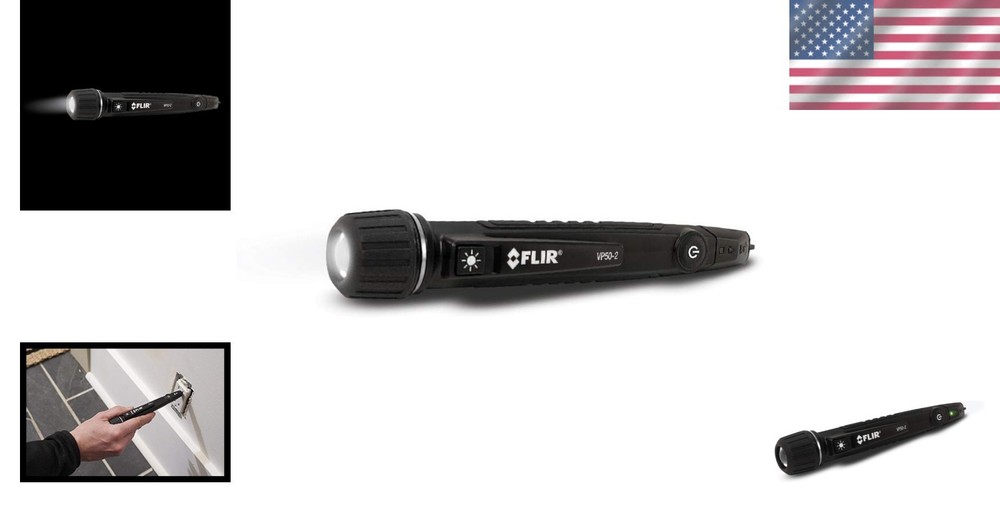 CAT IV Non-Contact Voltage Detector with LED Flashlight