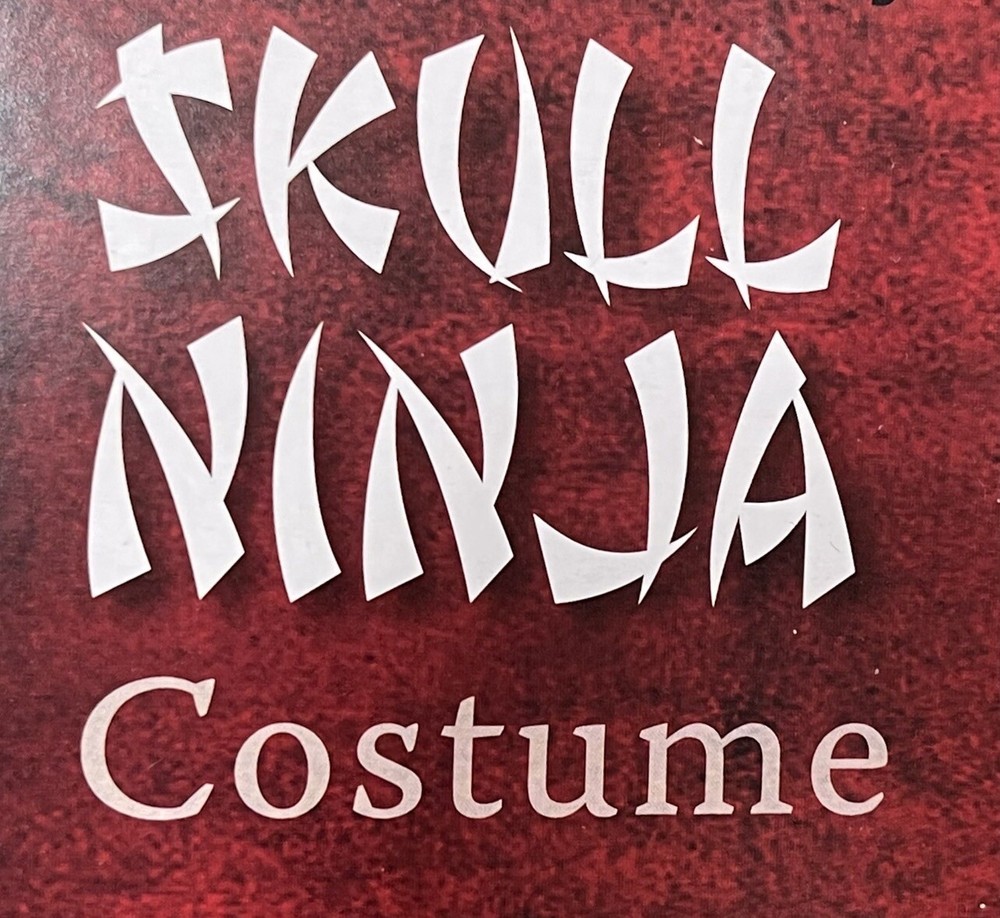 Skull Ninja Costume. Size 8. New.