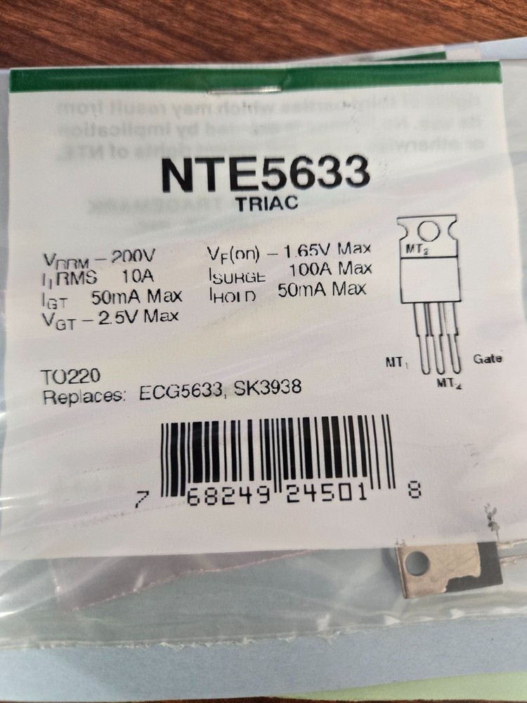 NTE5633 TRIAC