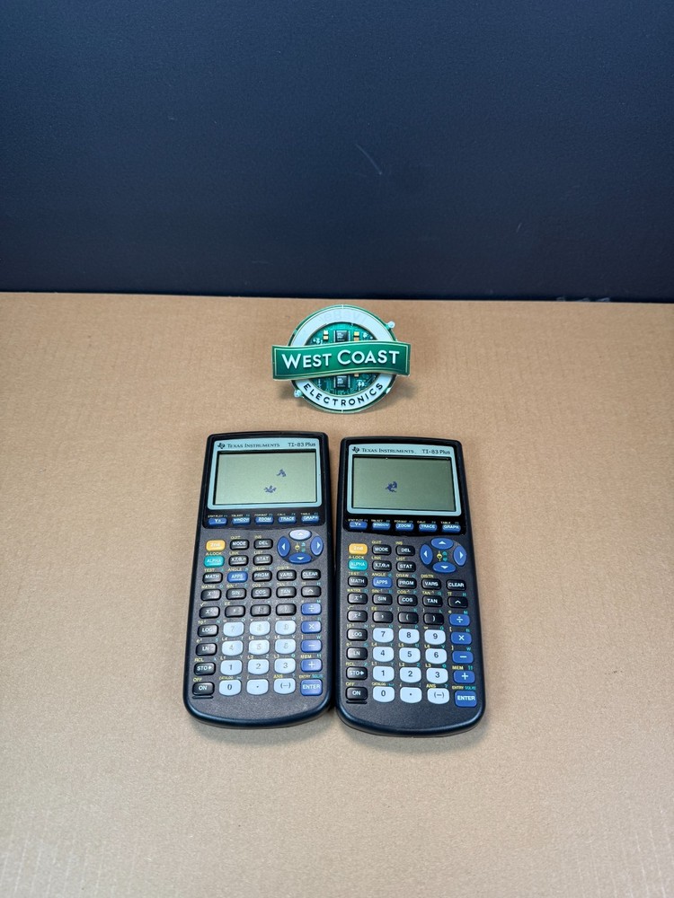 2x Texas Instruments TI-83 Plus Graphing Calculator Tested Working READ!