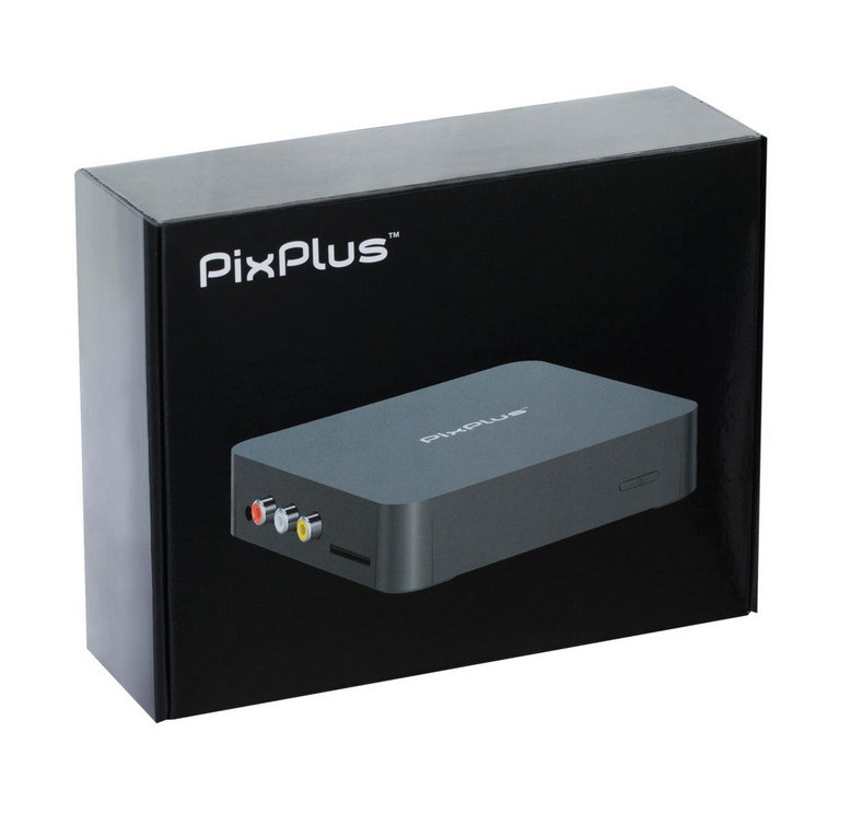 PixPlus Digital TV Converter Box Bundle w/DVR & 64GB Built-In Memory