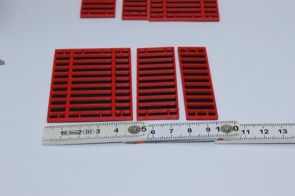 Red Black Formwork Scale 1:50 Stand Model Formwork System