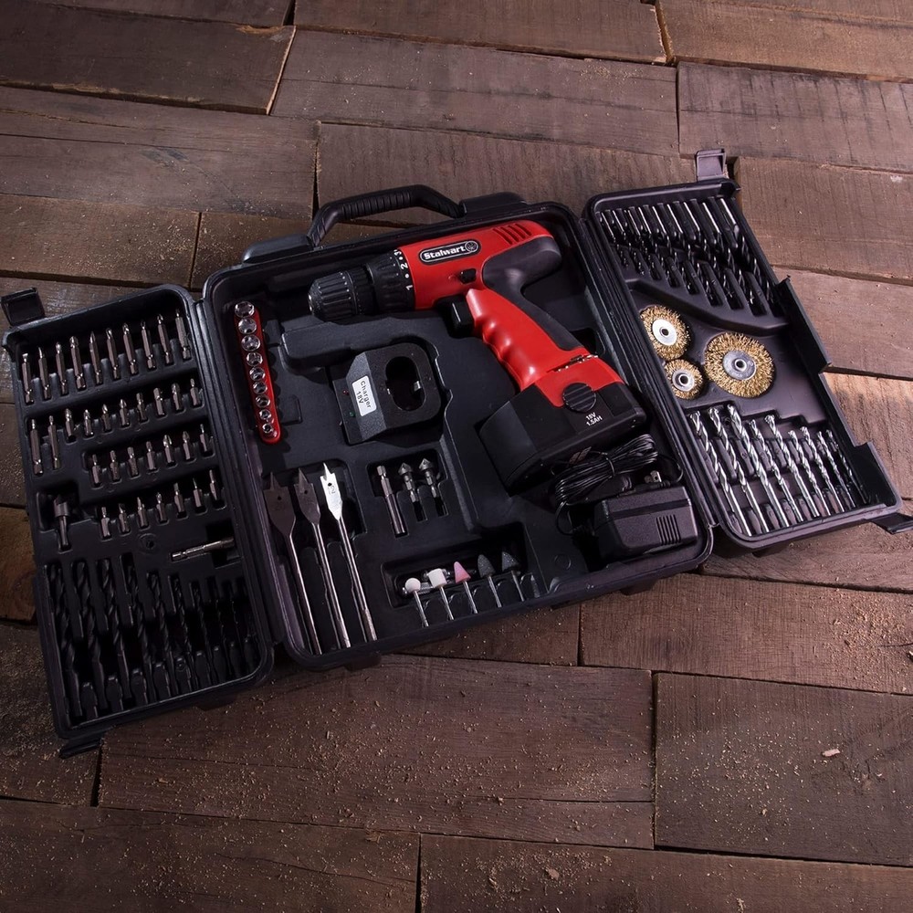 18V Cordless Drill Set - 89-Piece Kit with Rechargeable Battery & Assorted Bits
