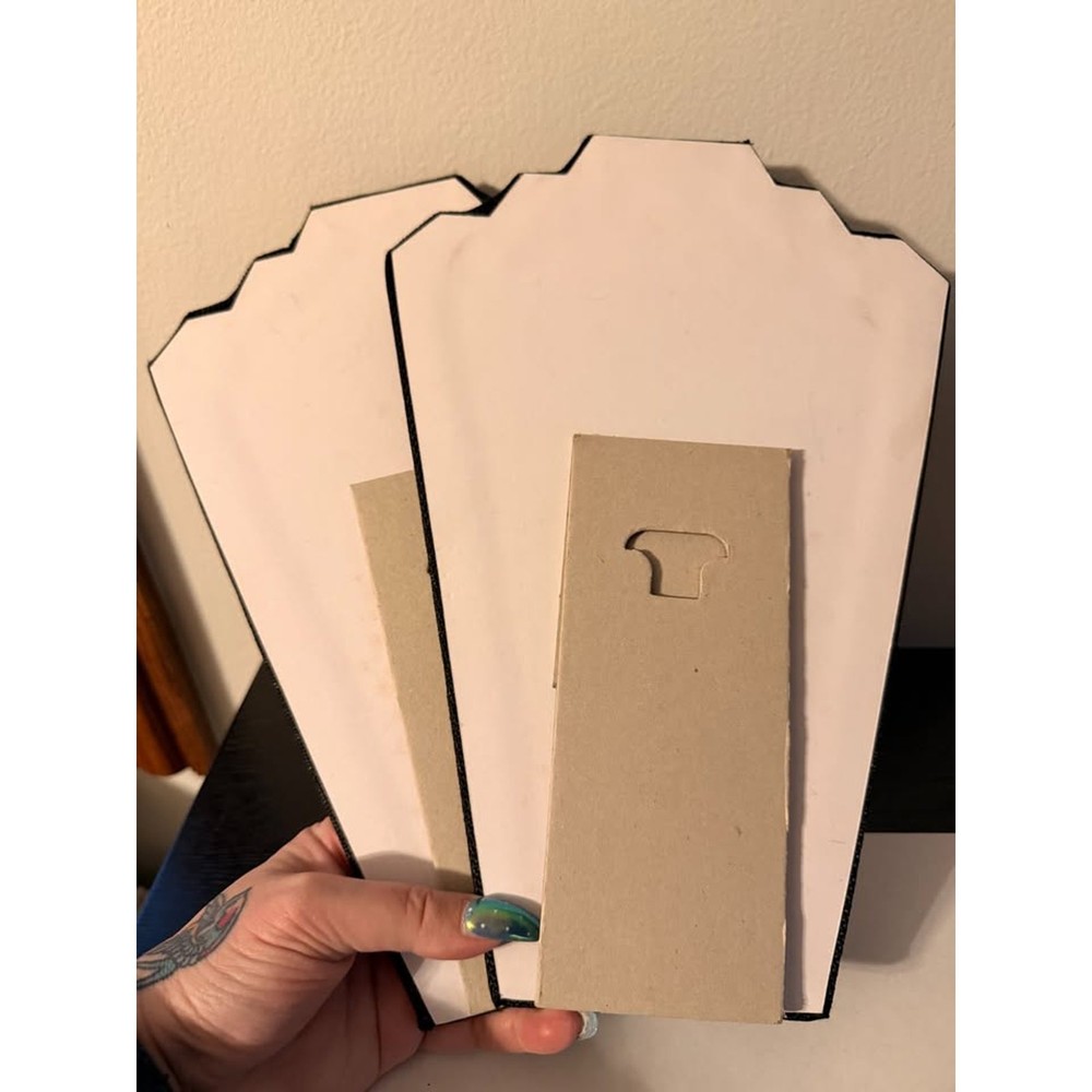 Various Necklace Display Easels - 6 large & 1 small