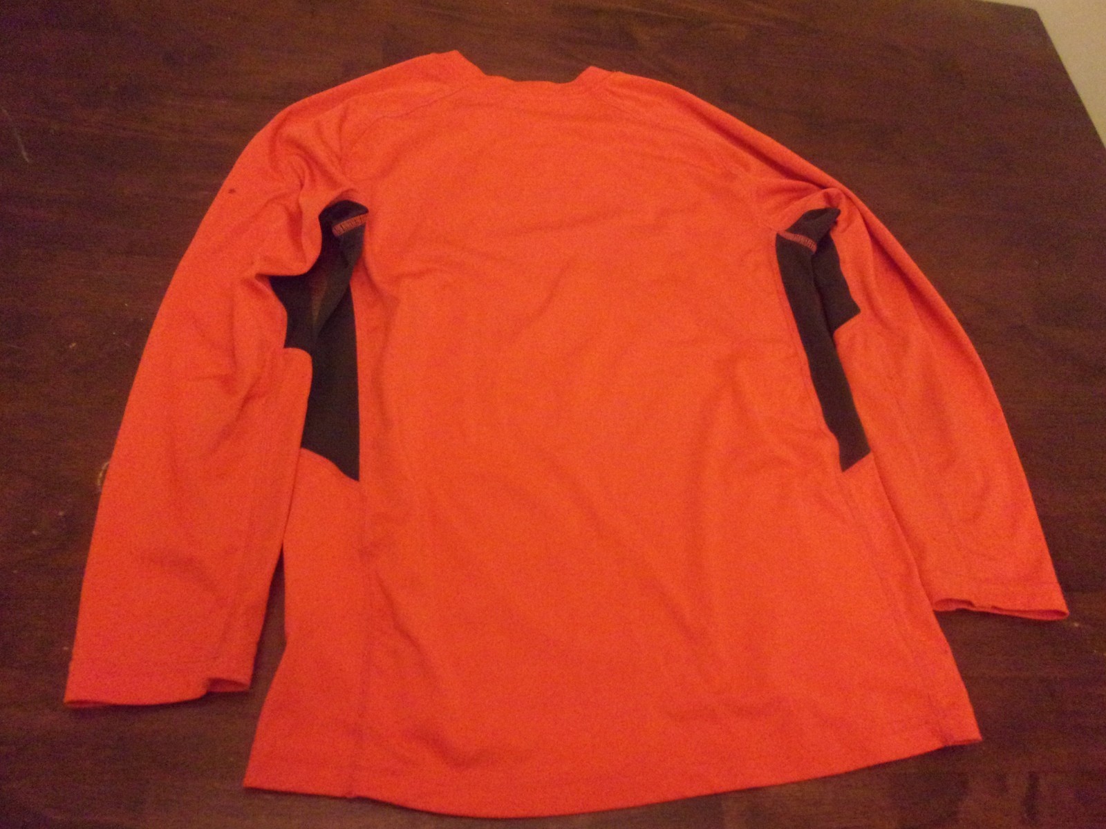 Nike used youth medium long sleeve orange shirt dri fit fair shape