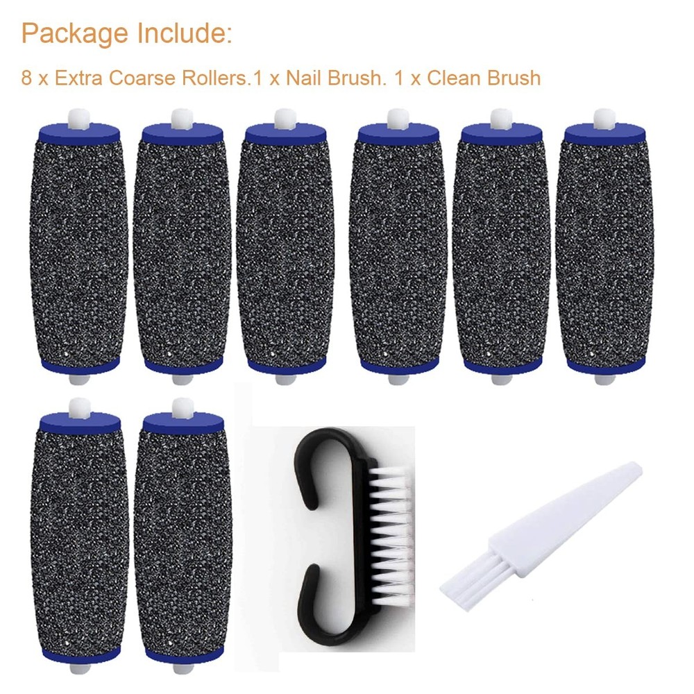8 Pack Extra Coarse Replacement Rollers for Amope Pedi Refills Electronic Perfec