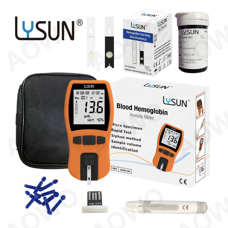 LYSUN Siphon Method Hemoglobin HCT/HB Meter Hemoglobin Professional Instruments