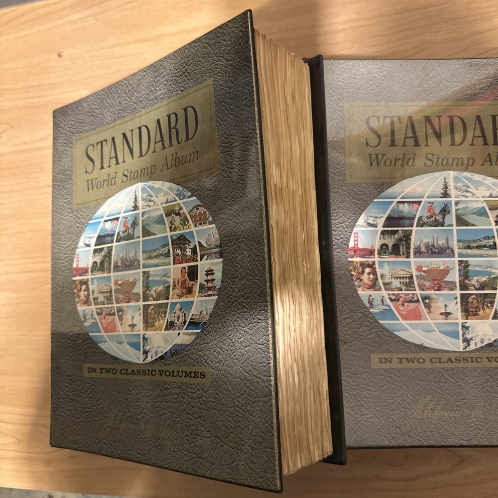 🌟 Standard World Harris Masterwork Stamp Albums Collection w/Stamps Please Read