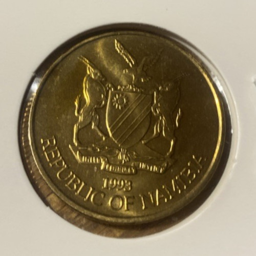 NAMIBIA 1993 BU 5 DOLLARS COIN
