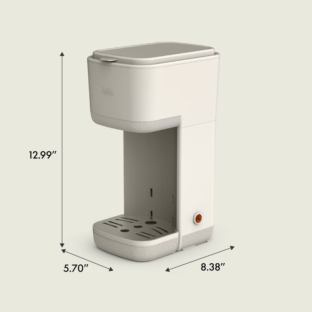 Single Serve Coffee Maker One Cup Pod Brewer Compact Coffee Machine Fast Brew