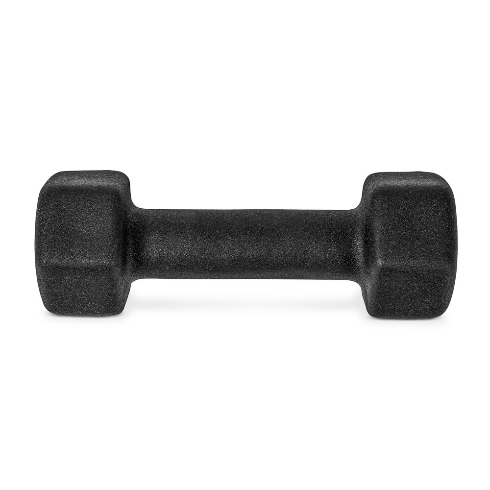 8lb Neoprene Dumbbell, Black, Single