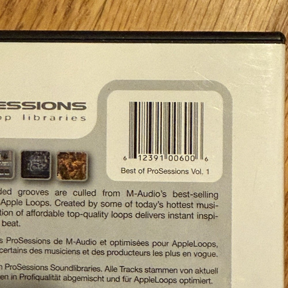 M-Audio Pro Sessions Vol 1 Sound Loop Libraries -