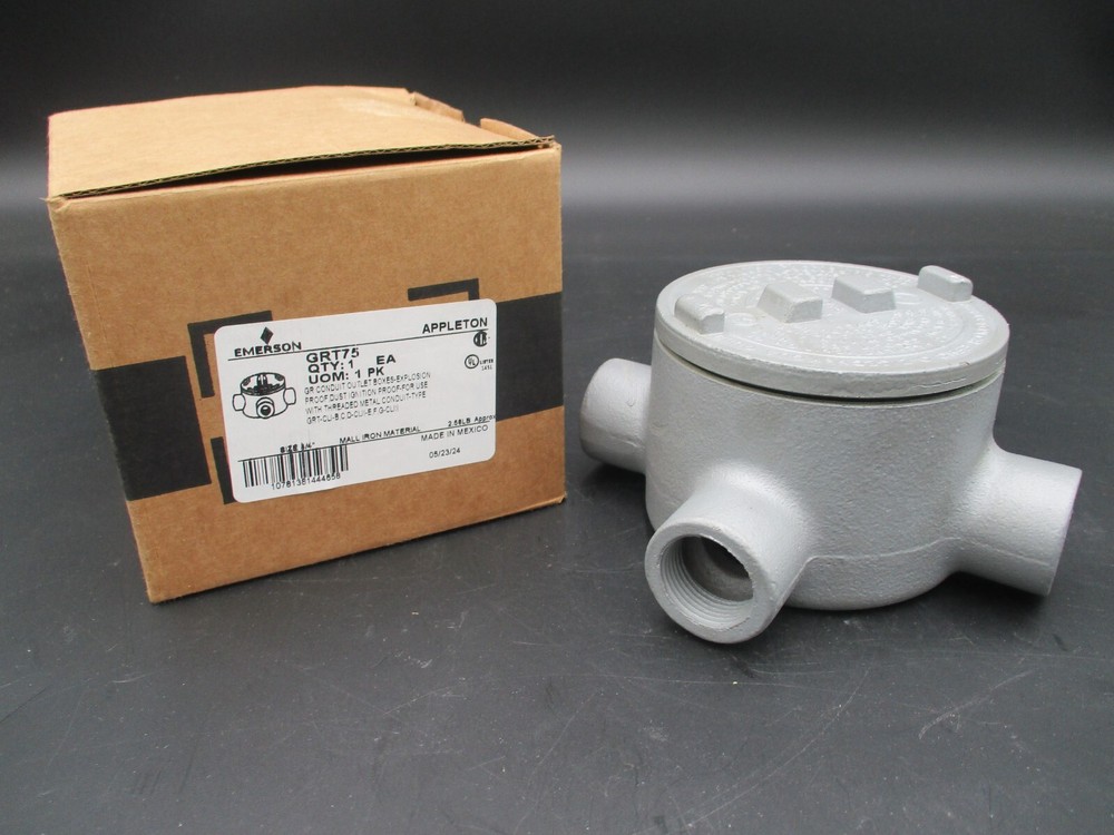 APPLETON GRT75 / GUAT75  3/4" EXPLOSION PROOF TYPE GUA OUTLET BOX *SAME DAY SHIP