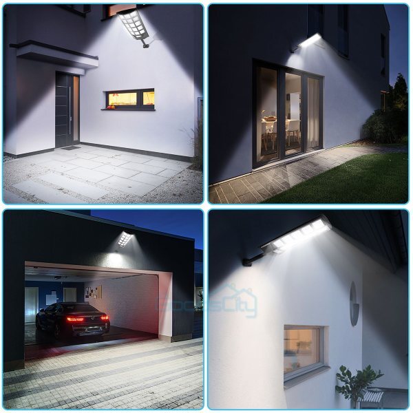 20000000LM Commercial LED Solar Street Light Outdoor Dusk to Dawn Road Area Lamp