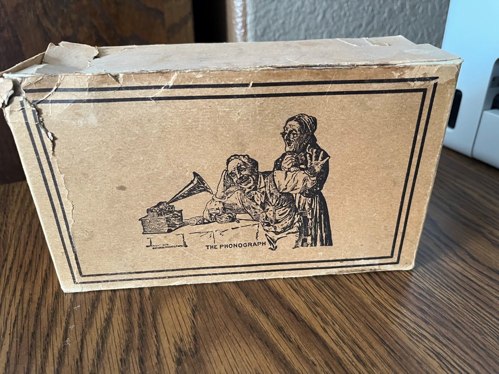 Edison Cylinder Record Container For Three Cylinders and Their Boxes - RARE!!!