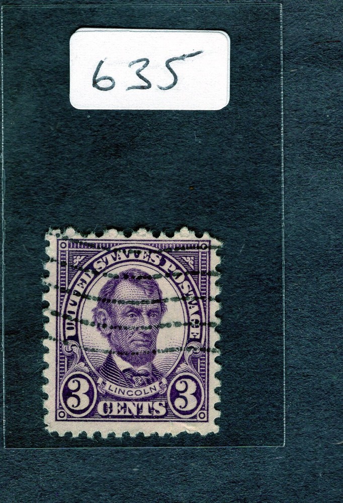 1927 Stamp #635 Abraham Lincoln Used