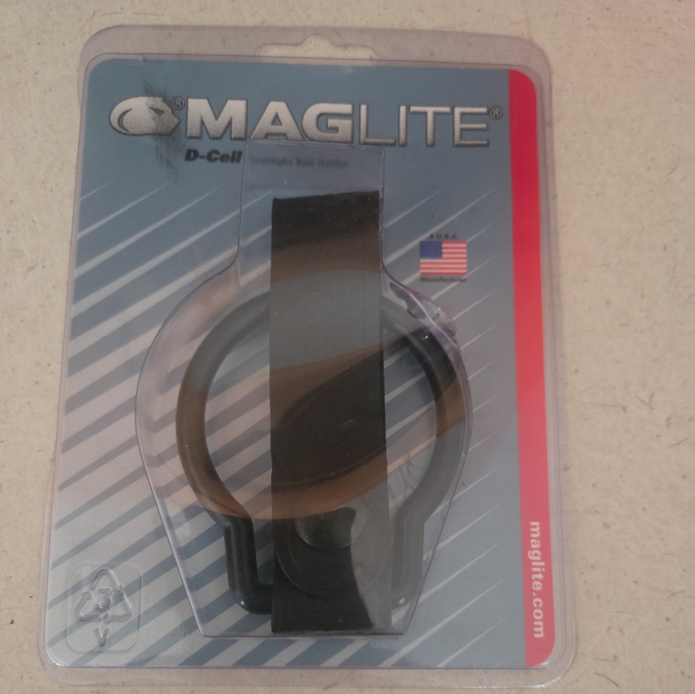 Maglite Black Plain Leather Belt Holder for D-Cell Flashlight