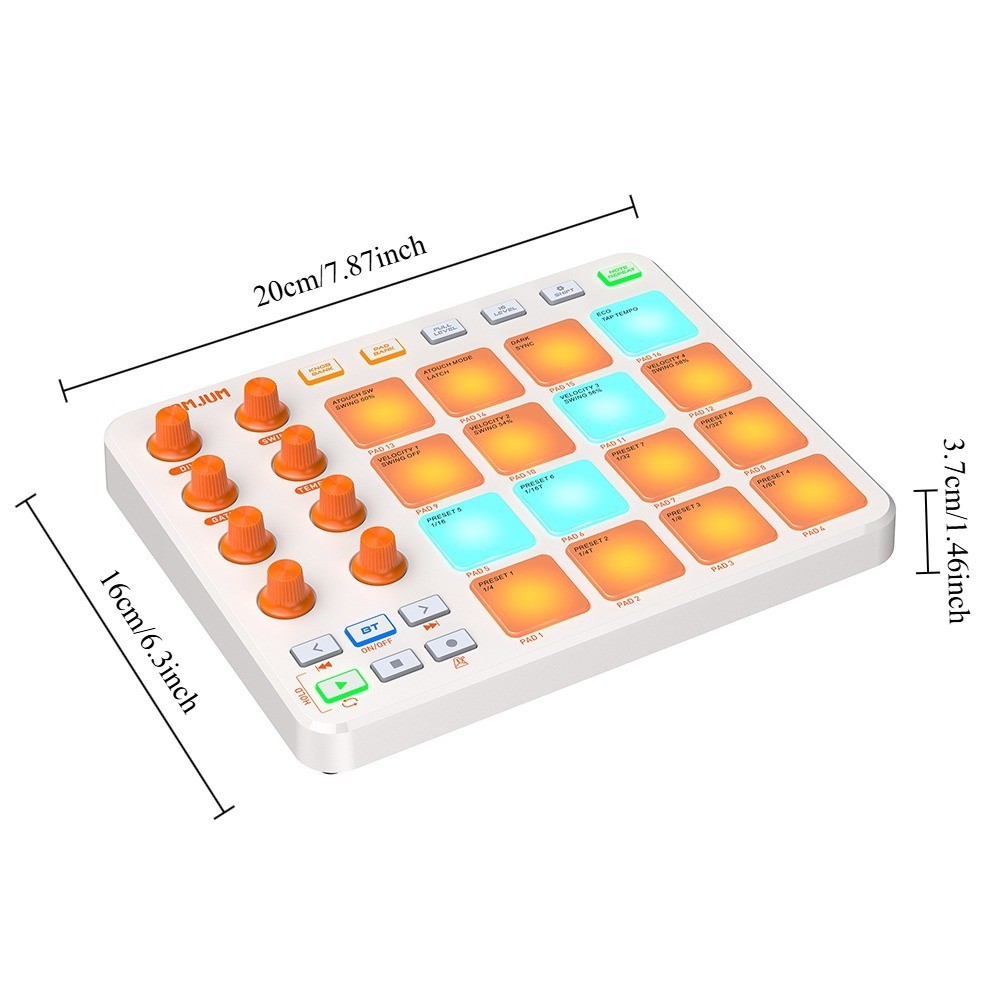 BTWireless MIDI Controller w/ Built-in Battery, DAW-Compatible