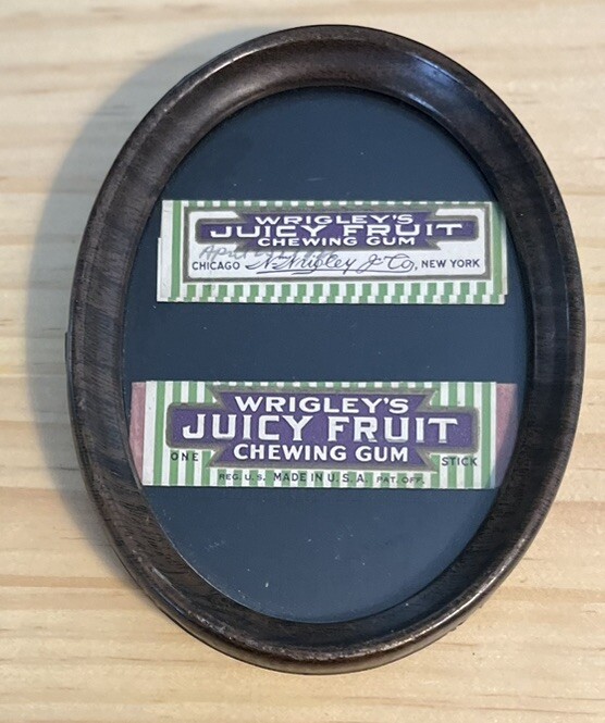1920's & 1930’s Wrigleys Juicy Fruit Wrapper In Frame