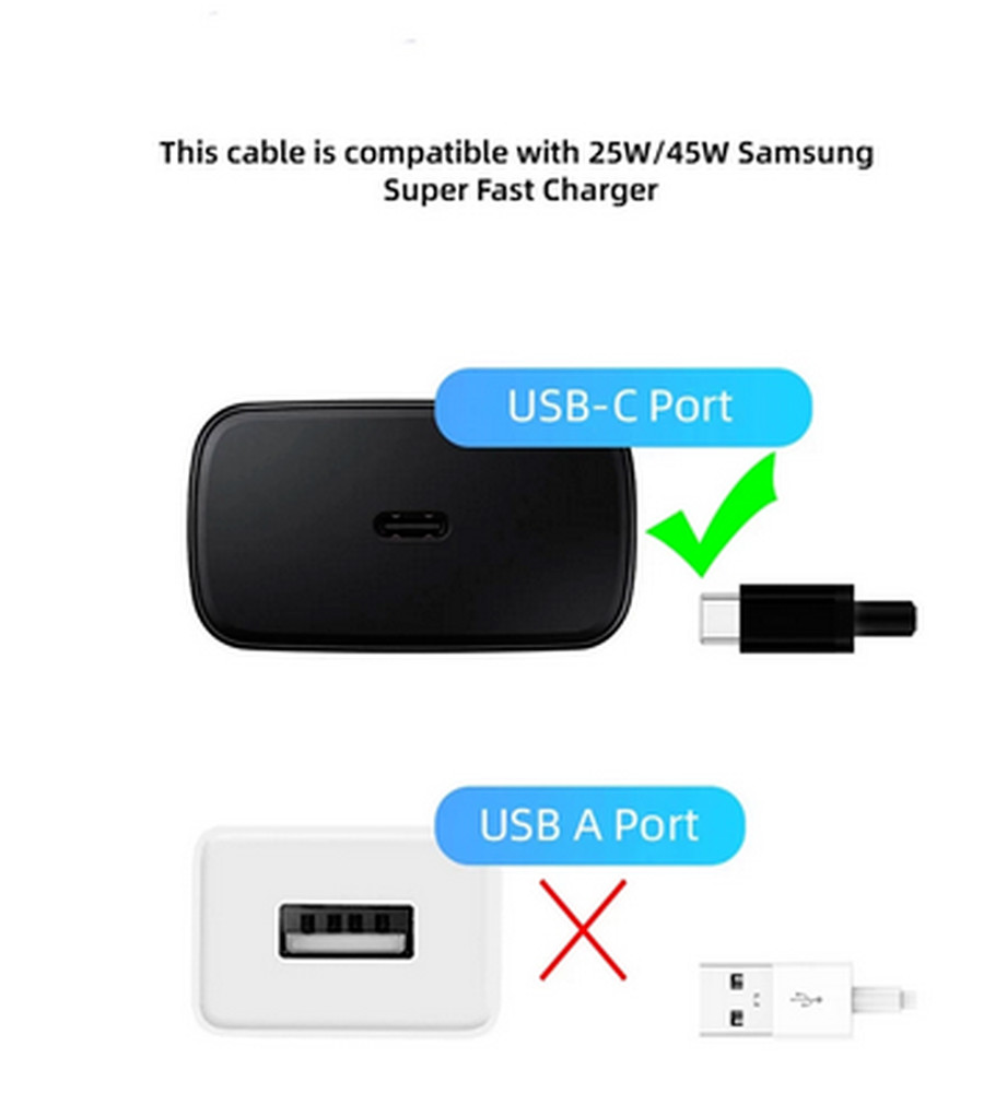 3Pack USB Type-C To Type-C Cable PD Fast Charging Charger For Samsung Note10 S9