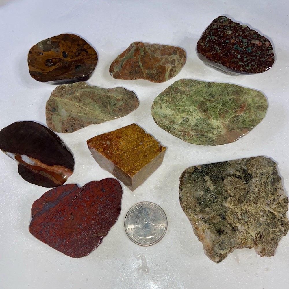 2 Pound 4 Oz Lapidary Rough Lot