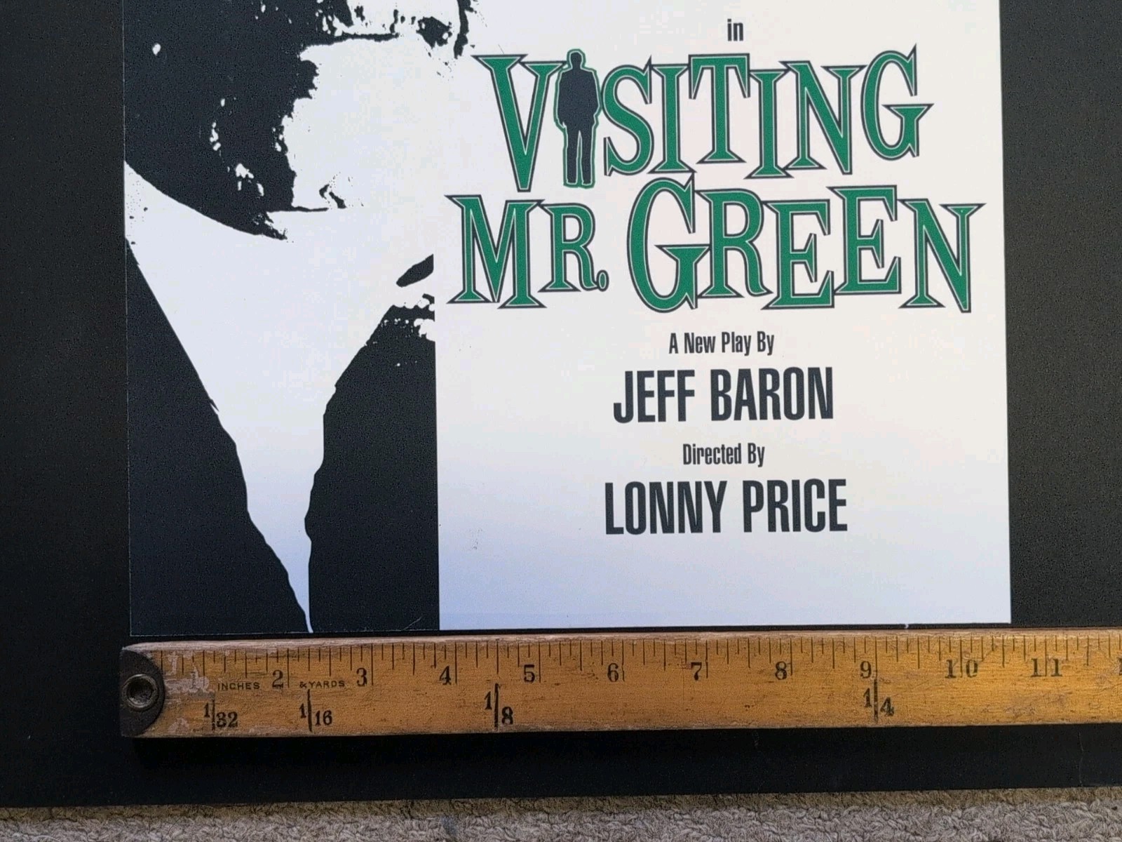 Eli Wallach Signed Visiting Mr Green Broadway Theater Matted Play Poster 15 X 20