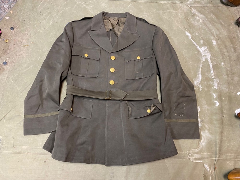 ORIGINAL WWII US ARMY OFFICER CLASS A DRESS JACKET- XSMALL 36R