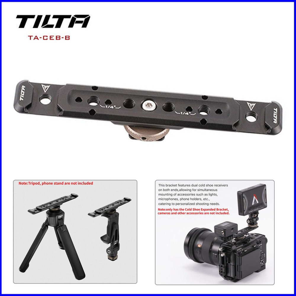 Tilta Dual Cold Shoe Expanded Bracket Camera Expansion Adapter Mounting