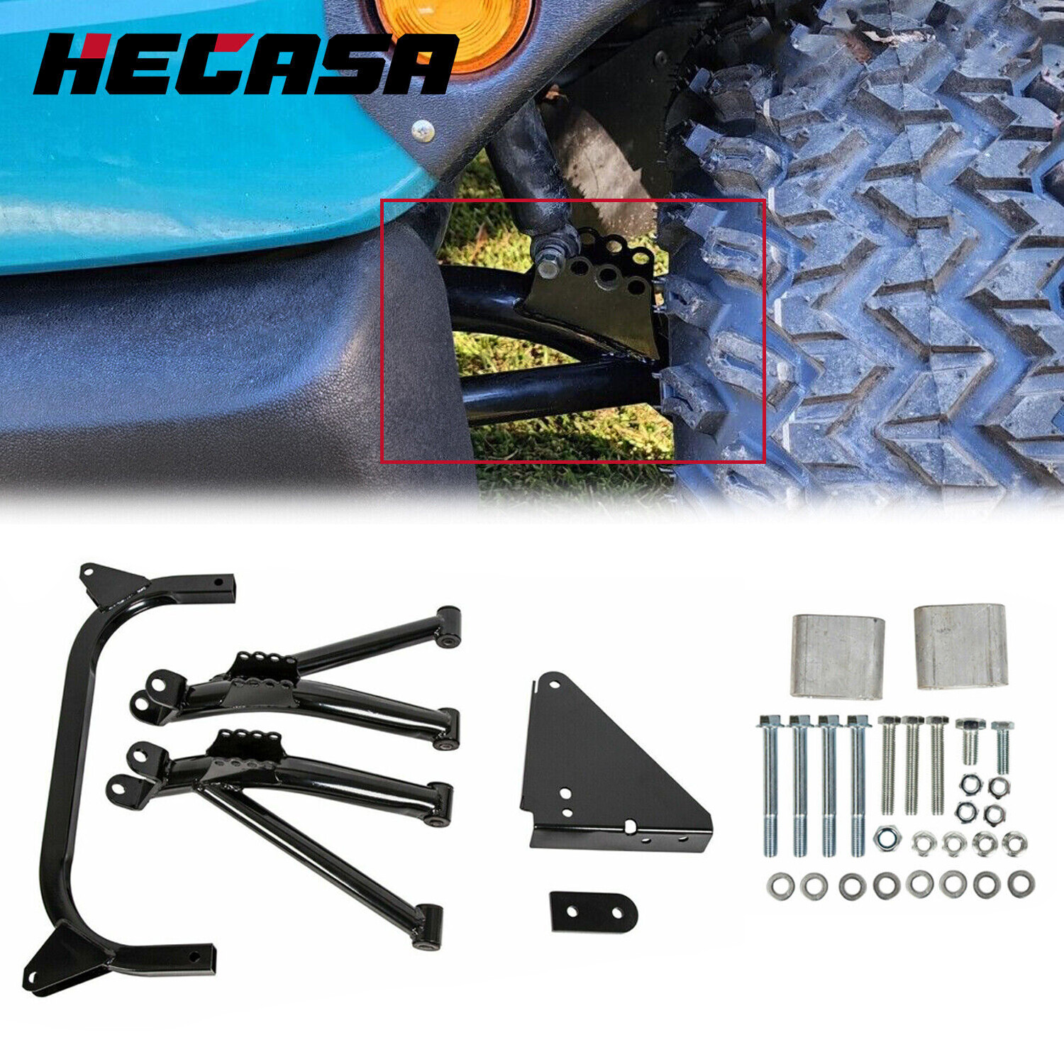 6" A-Arm Lift Kit for Yamaha G8-G14, G16, G19 G20 1995-02 Golf Cart Electric/Gas